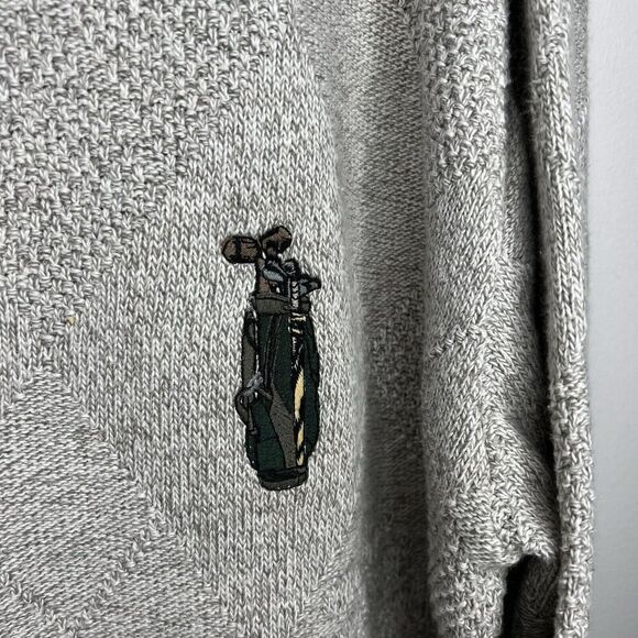Fairway Sport Sweater Mens XL Tall Embroidered Golf Bags Crew Neck Pullover Vtg - Picture 8 of 12